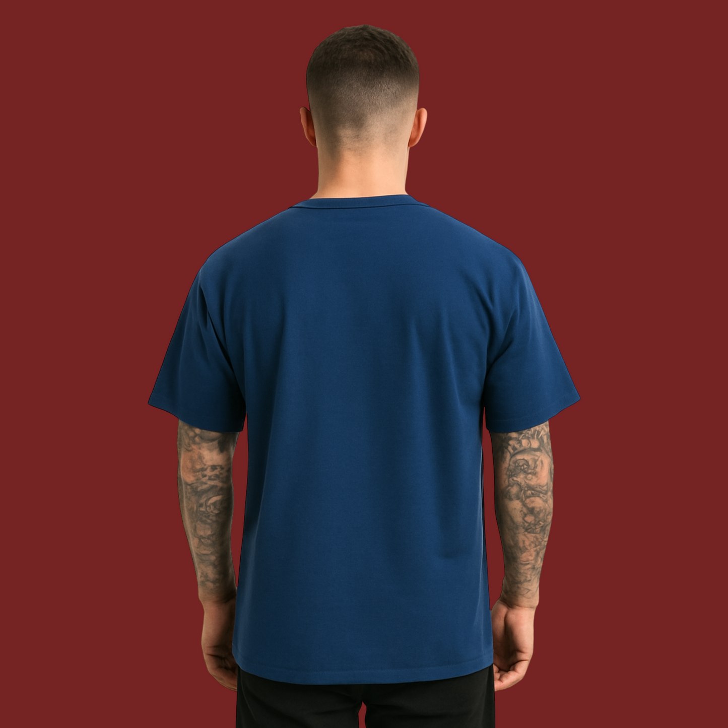 Snazzik Navy Blue Oversized T-Shirt