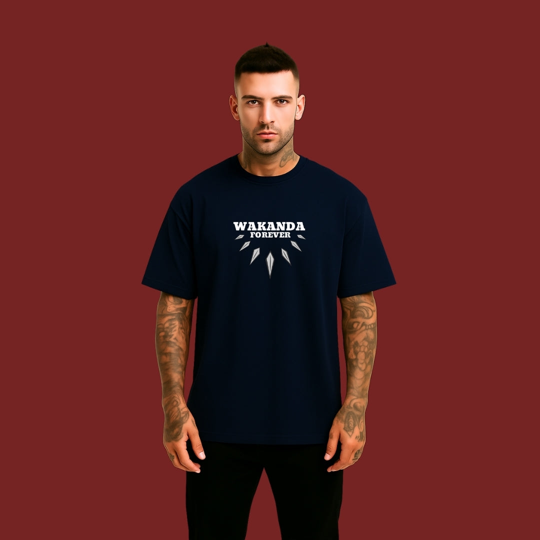 Black Panther Oversized Graphic T-Shirt – Streetwear Anime Style
