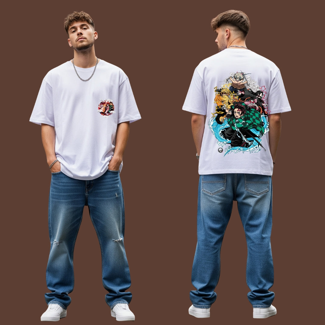Snazzik Demon Slayer Oversized Tee