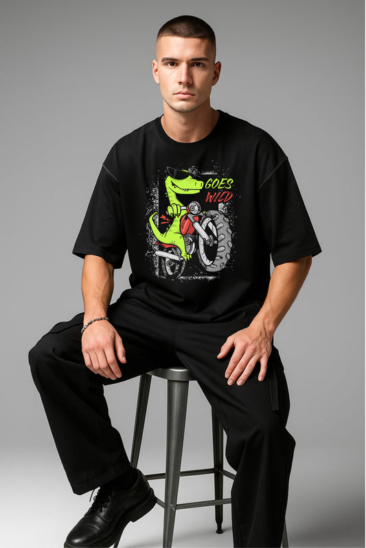 Goes Wild Dinosaur Rider Oversized T-Shirt