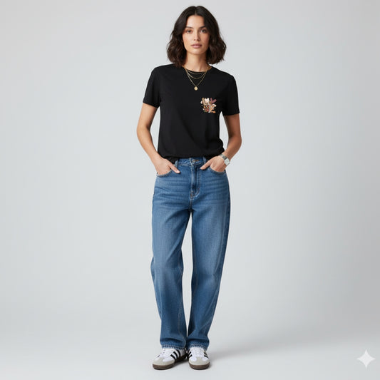 Black Love Graphic T-Shirt – Cotton Regular Fit