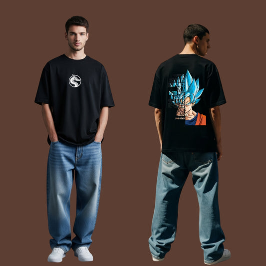 "Snazzik Dragon Ball Z Goku Oversized Tee