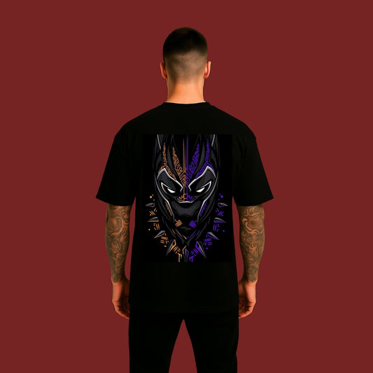 Black Panther Oversized Graphic T-Shirt – Streetwear Anime Style